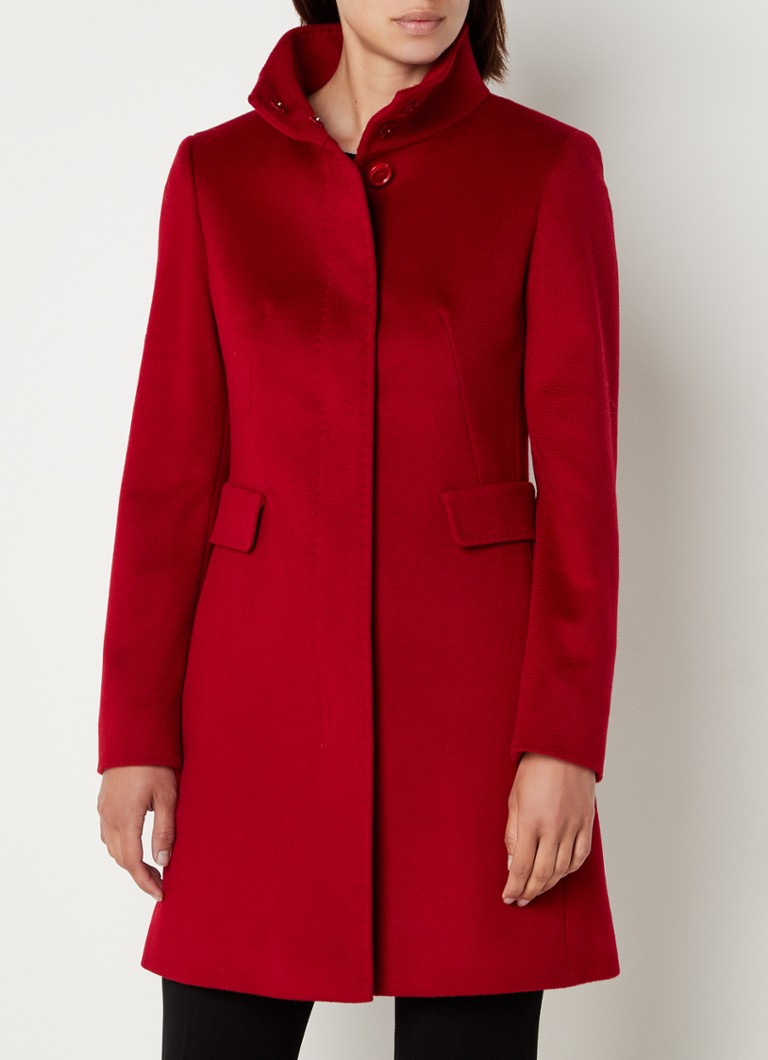 MaxMara - Agnese mantel van wol met klepzakken - Rood
