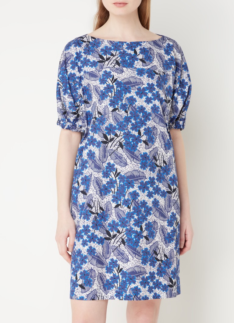 MaxMara - Astor mini jurk met bloemenprint - Indigo