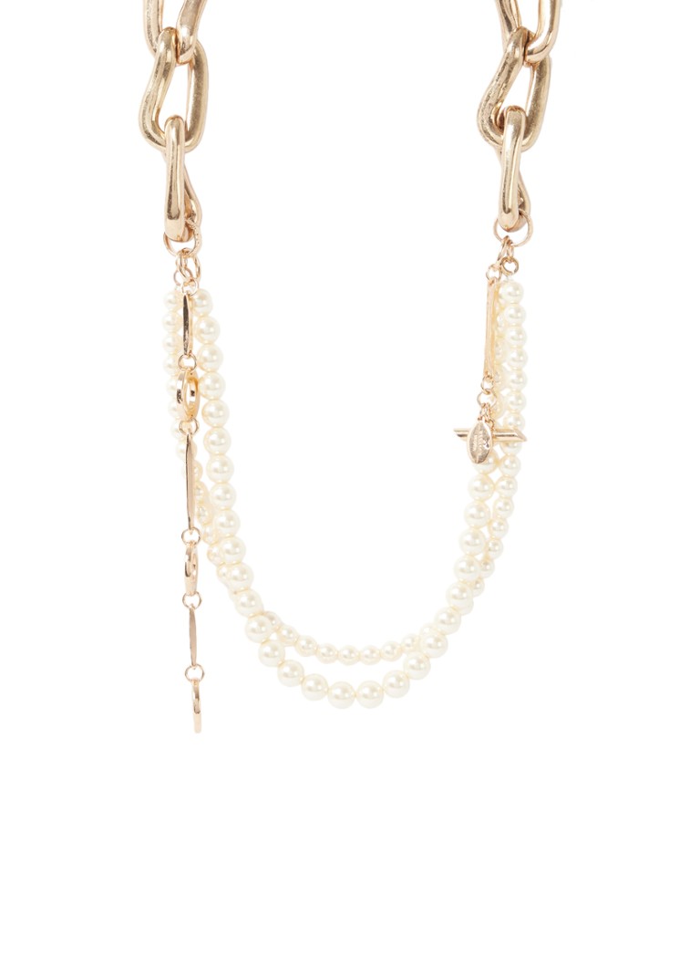 MaxMara - Balco ketting met imitatieparel - Goud