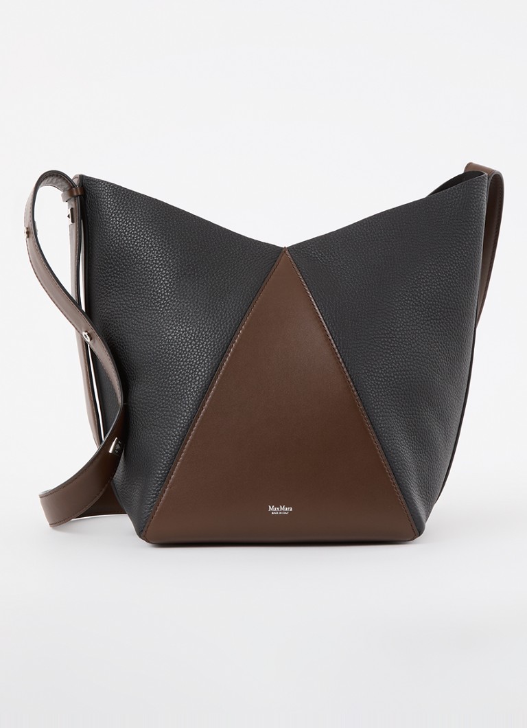 MaxMara - Crossbodytas van kalfsleer - Zwart