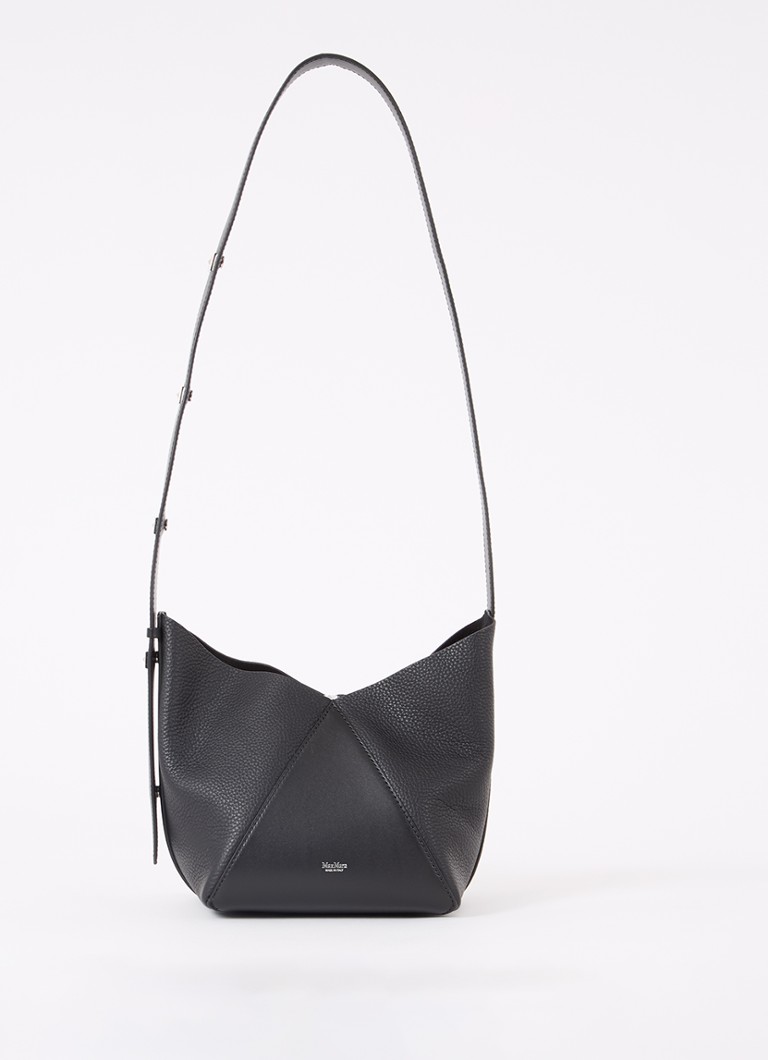 MaxMara - Crossbodytas van kalfsleer - Zwart