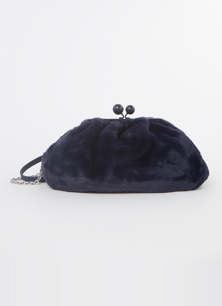 MaxMara - Gianna clutch met afneembare schouderriem - Donkerblauw