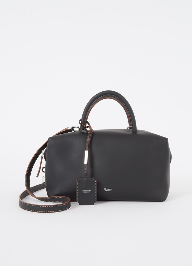 MaxMara - Hondallm handtas van kalfsleer - Donkerbruin