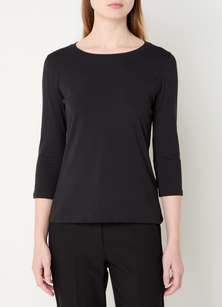 MaxMara - Multia longsleeve met ronde hals - Zwart