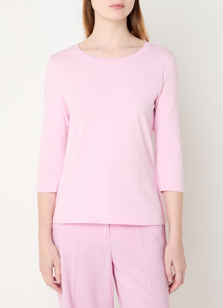 MaxMara - Multia longsleeve met ronde hals - Roze