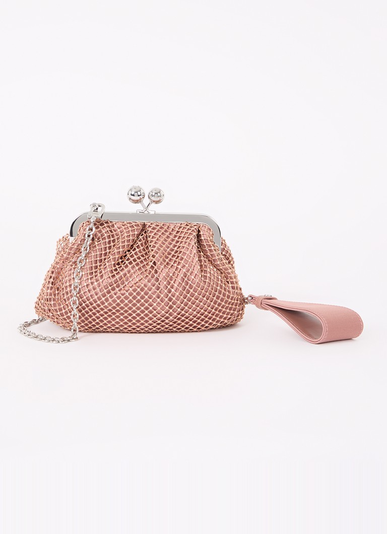 MaxMara - Pasticcino crossbodytas met strass - Zalmroze
