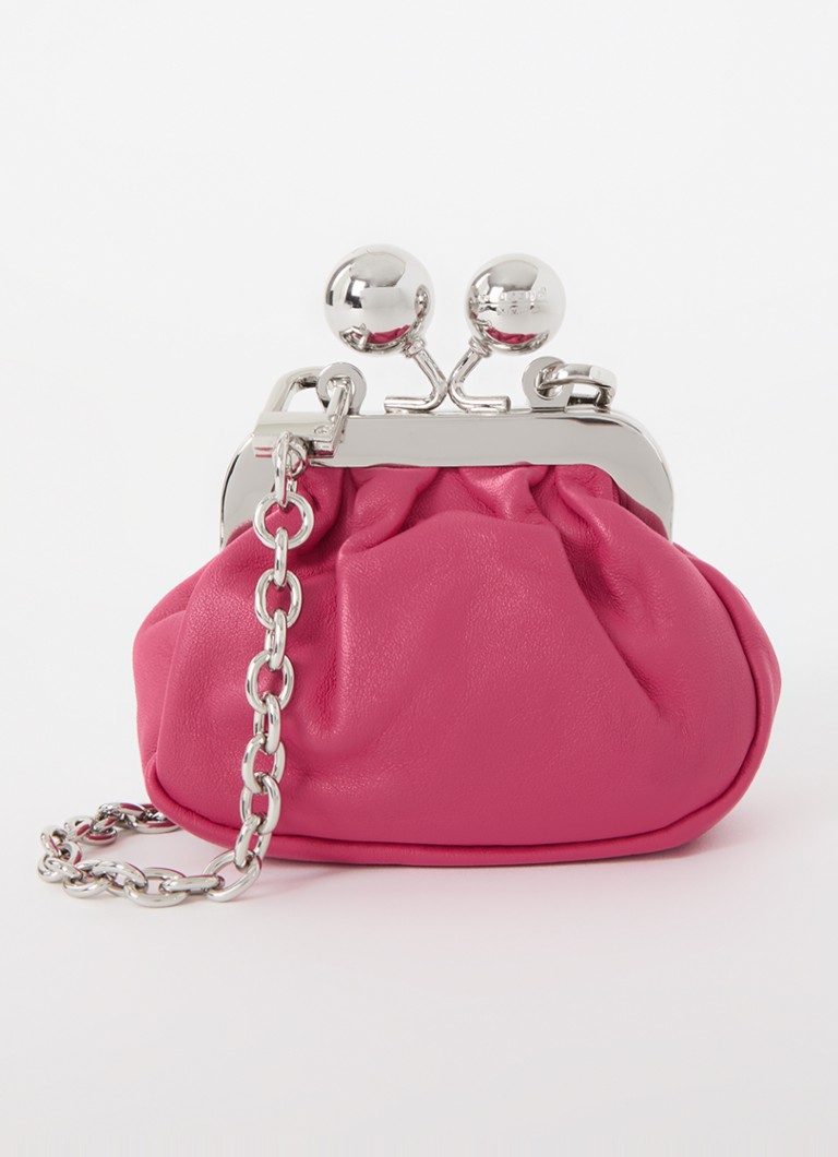MaxMara - Pasticcino Nano crossbodytas van leer - Fuchsia