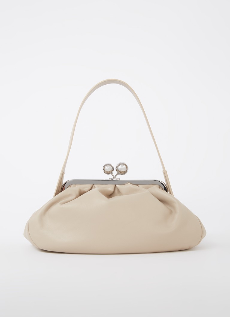 MaxMara - Pasticcino schoudertas van leer met afneembare schouderriem - Beige