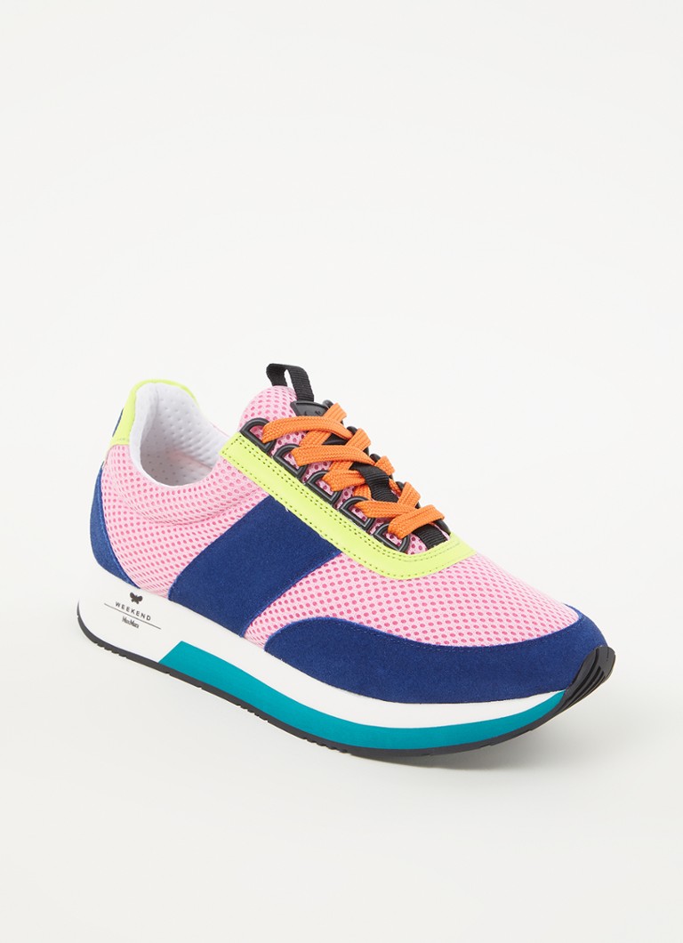 MaxMara - Raro sneaker met leren en suède details - Roze