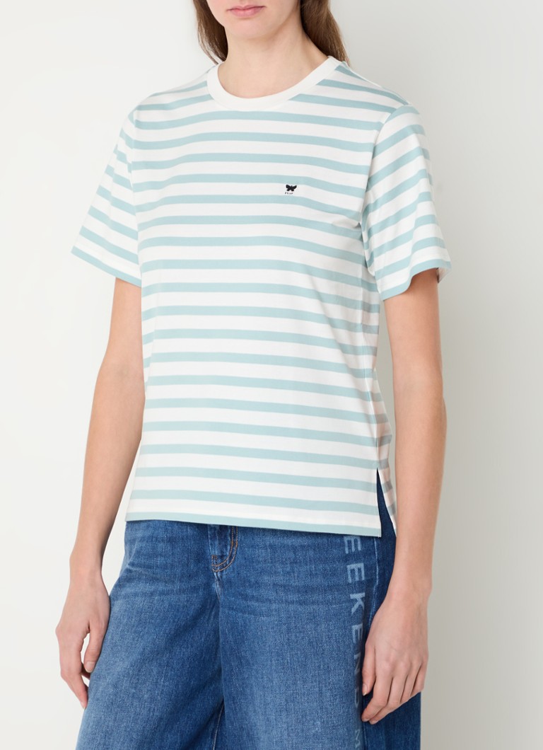 MaxMara - Satrapo T-shirt met streepprint - Lindegroen
