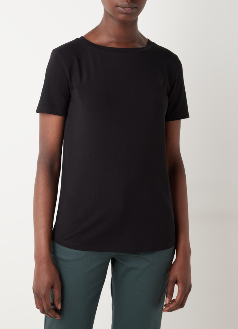MaxMara - T-shirt met ronde hals - Zwart