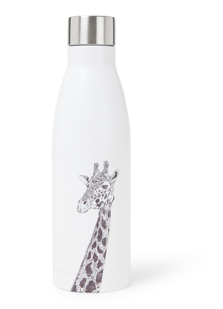 Maxwell & Williams - Marini Ferlazzo Dubbelwandige fles Giraffe 500 ml - Wit