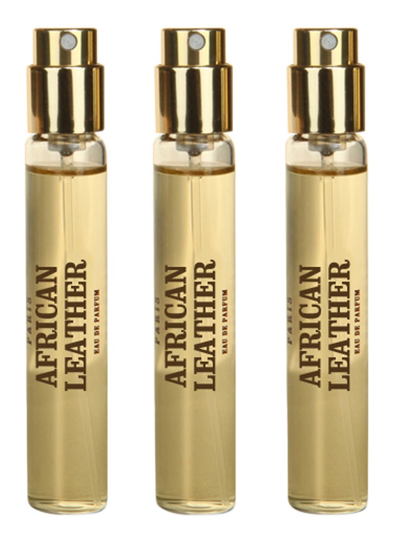 Memo Paris African Leather Eau de Parfum navulling set van 3 • de