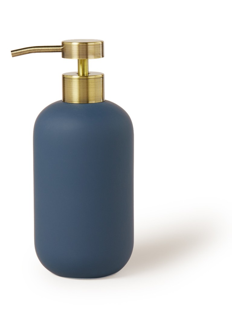 Mette Ditmer - Lotus zeepdispenser L van keramiek - Donkerblauw