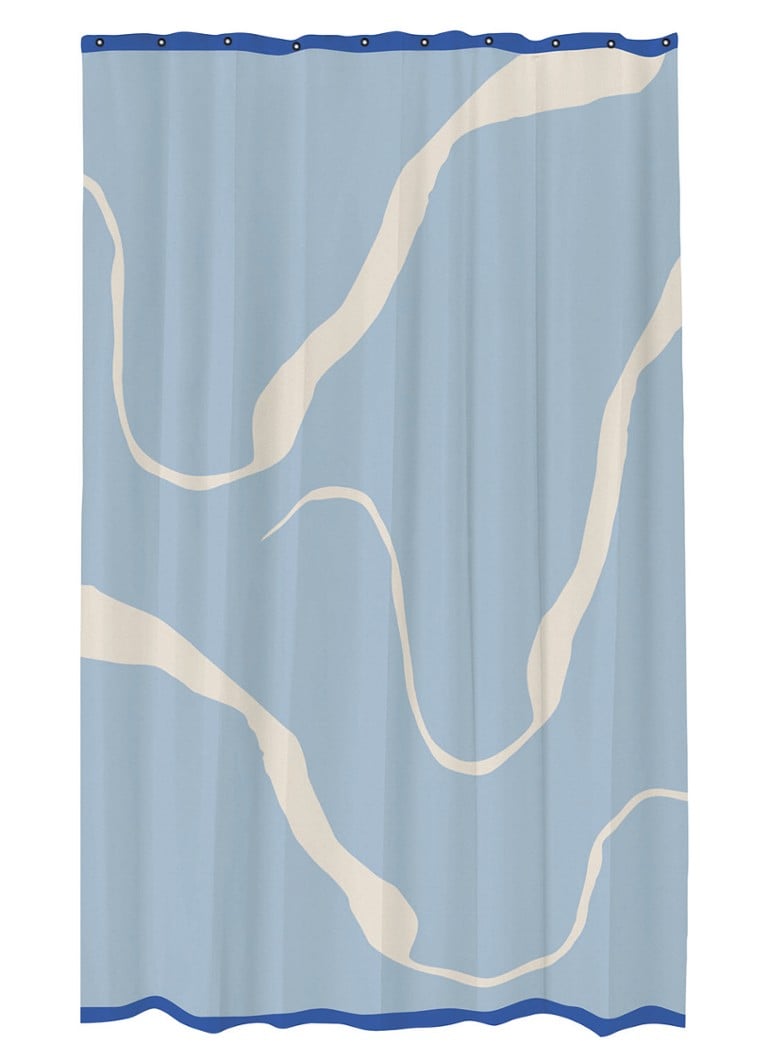 Mette Ditmer Nova Arte douchegordijn 200 x 150 cm • Lichtblauw • de