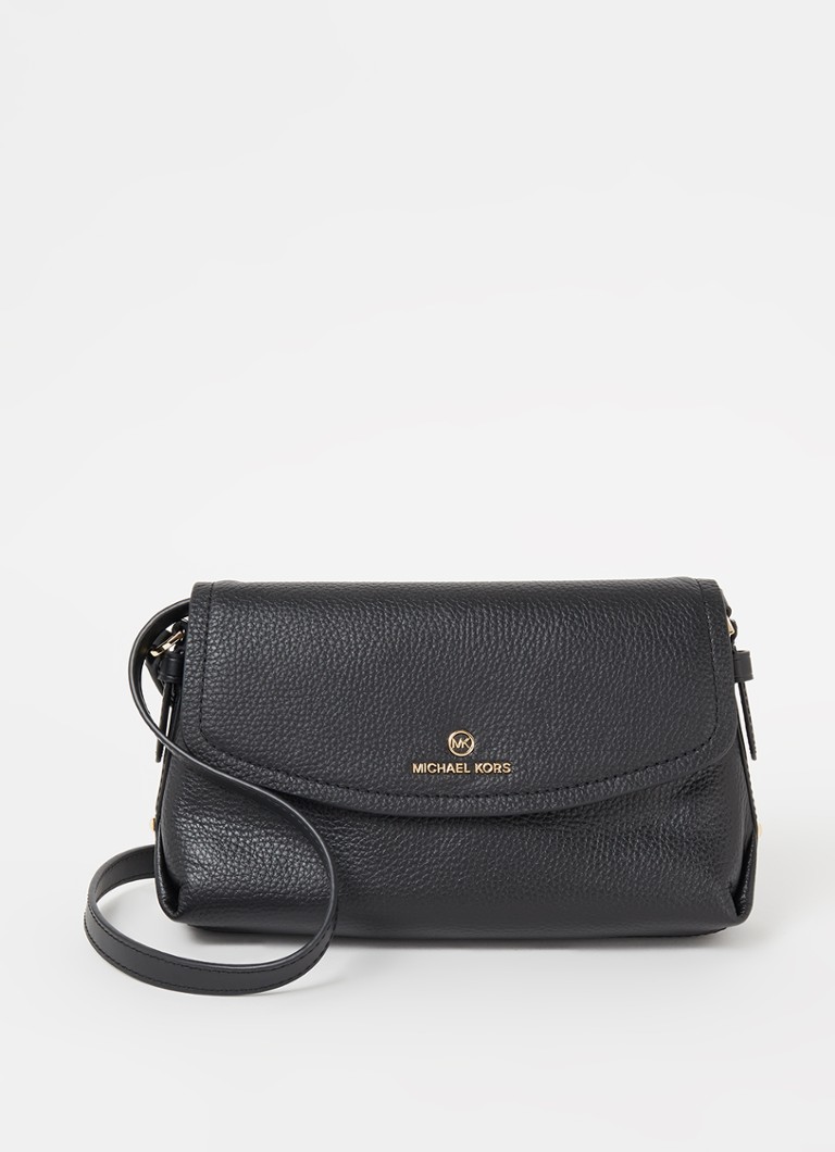 Eindeloos besteden Matig Michael Kors Brooklyn crossbodytas van leer • Zwart • de Bijenkorf