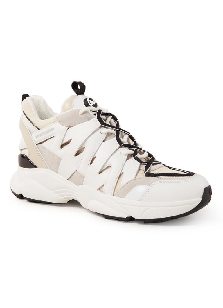 hero leather and mesh trainer michael kors