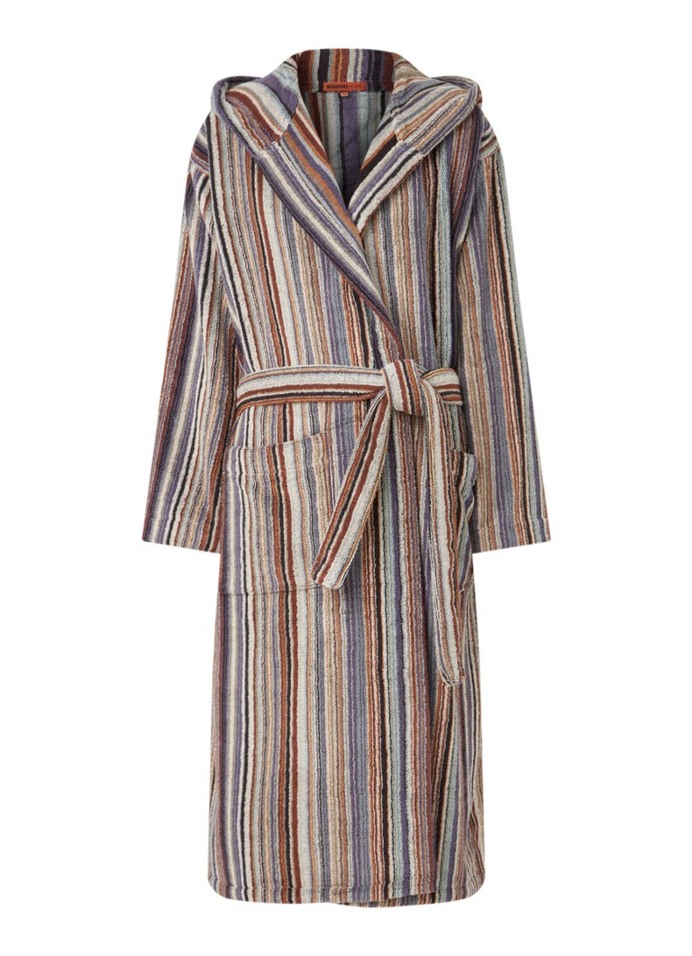 Missoni Home Jazz badjas van katoen unisex • Bruin • de Bijenkorf