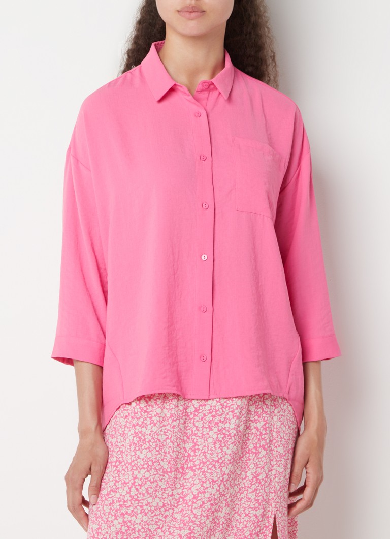 Modström - Alexis blouse met borstzak - Roze