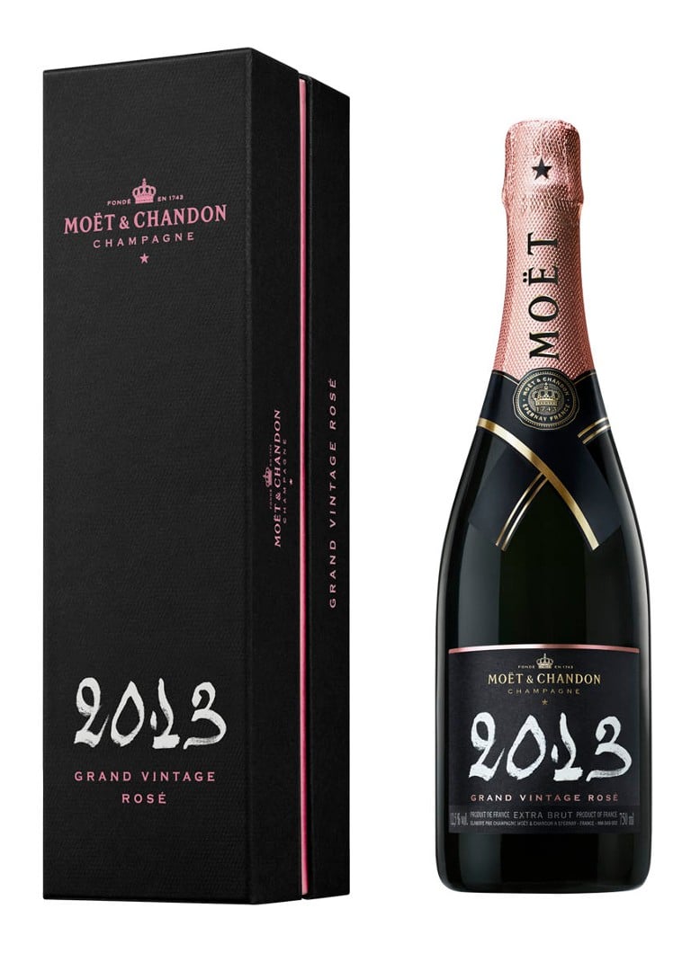 Möet & Chandon - Champagne Grand Vintage Rosé 2013 in geschenkverpakking 750 ml - null