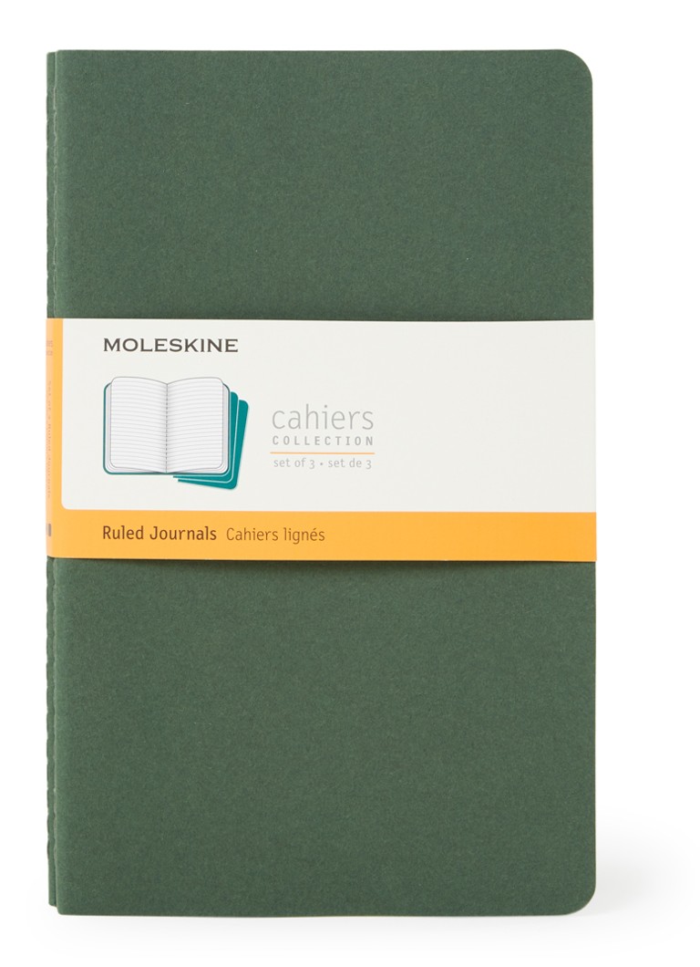 Moleskine Cahier Journals Large • Legergroen • de Bijenkorf