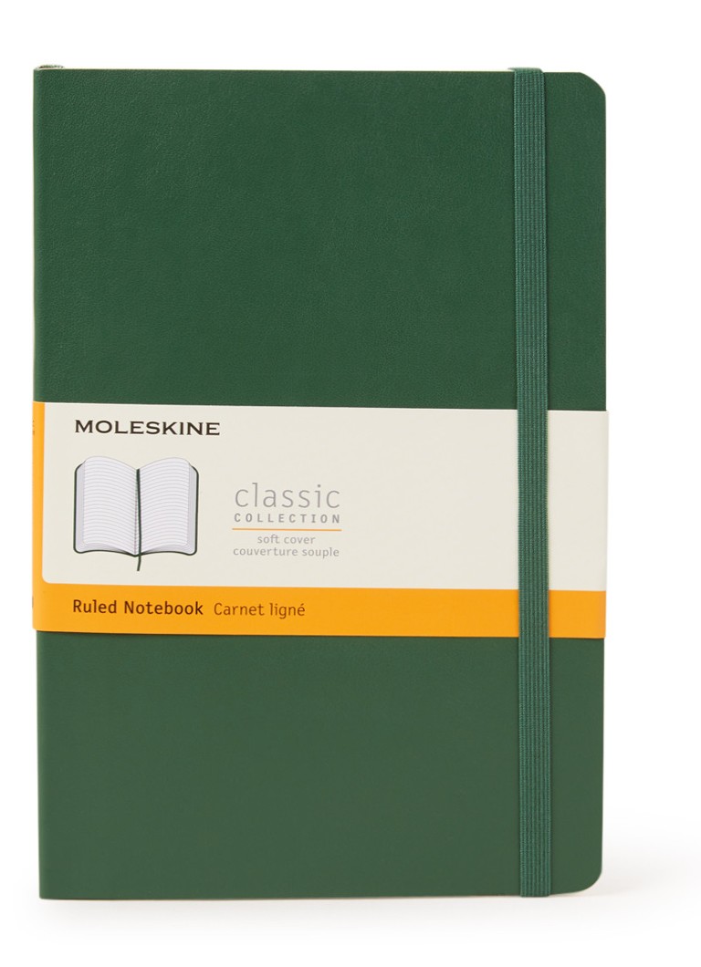 Moleskine - Classic A5 gelinieerd notitieboek - Groen