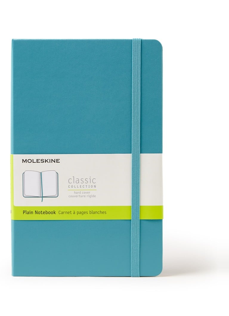 Moleskine - Classic L blanco notitieboek - Turquoise