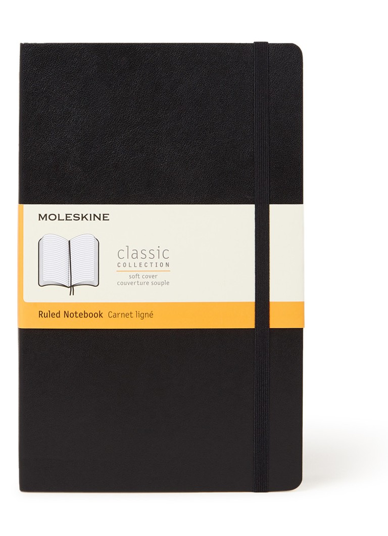 Moleskine - Classic L gelinieerd notitieboek 13 x 21 cm - Zwart