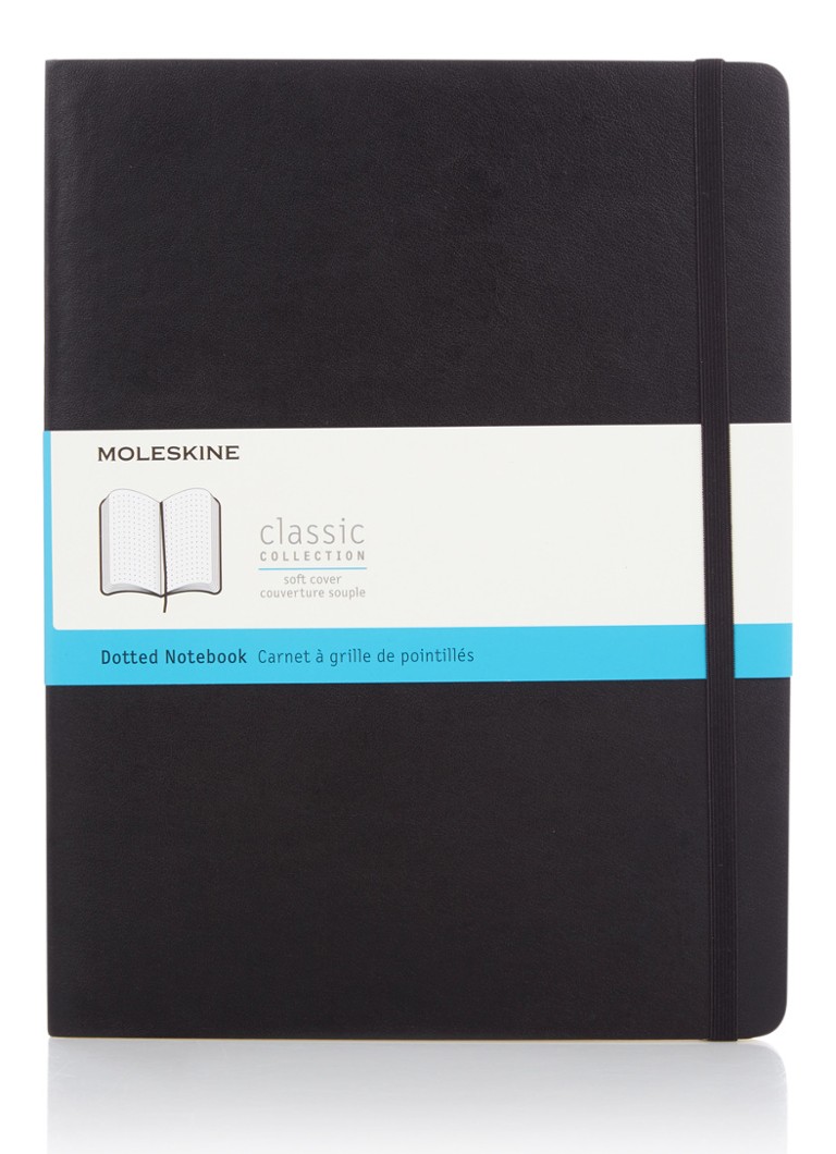 Moleskine - Classic XL gestippeld notitieboek - Zwart