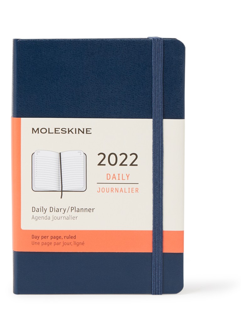 Moleskine Daily agenda 2022 • Donkerblauw • de Bijenkorf
