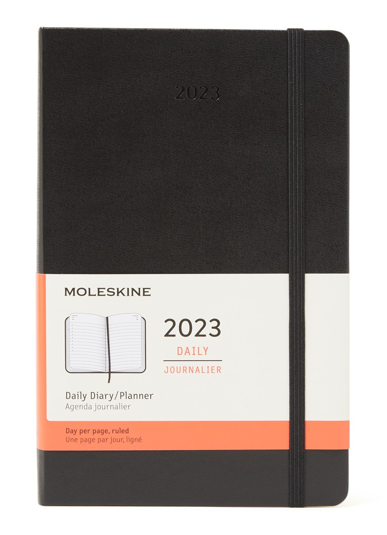 Moleskine Daily agenda 2023 • Zwart • de Bijenkorf