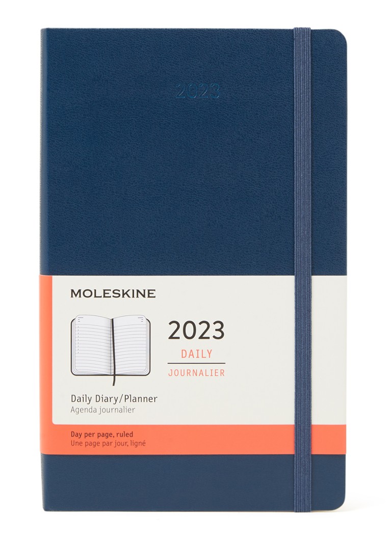 Moleskine Daily agenda 2023 • Donkerblauw • de Bijenkorf