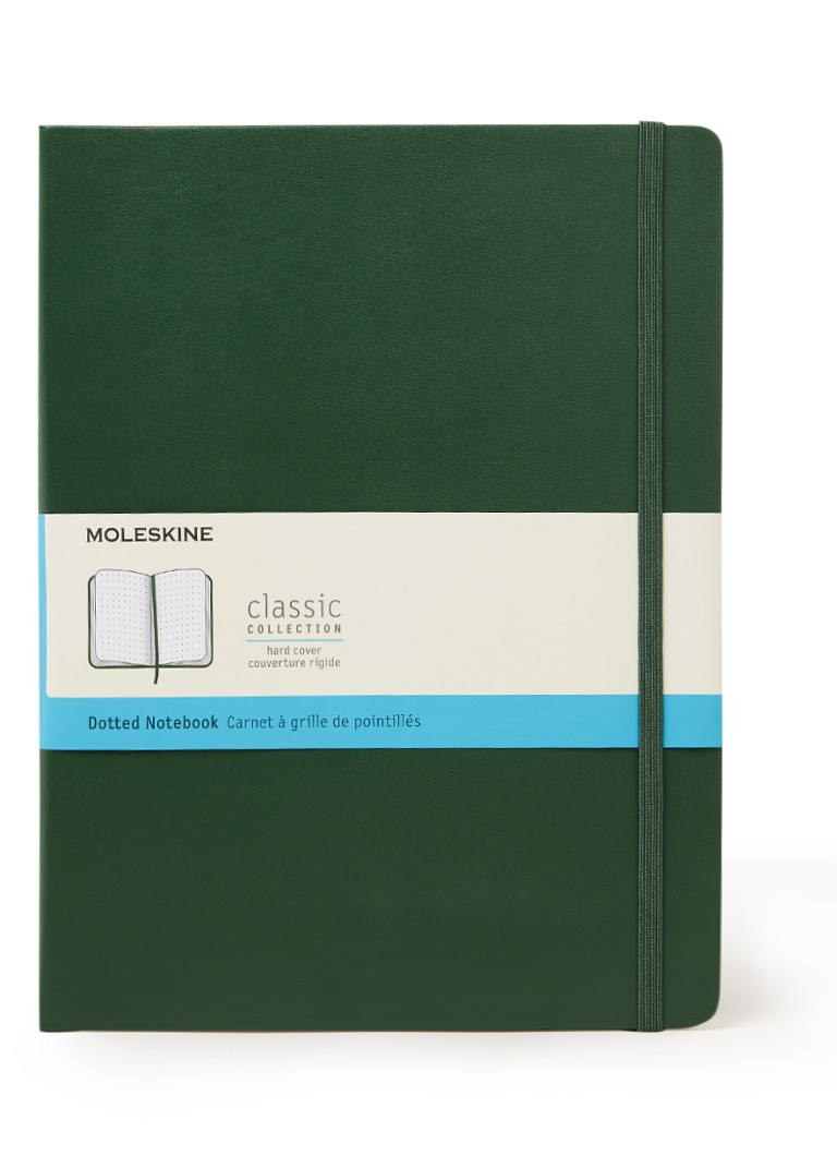 Moleskine Dotted Hard Cover XL notitieboek • Groen • de Bijenkorf