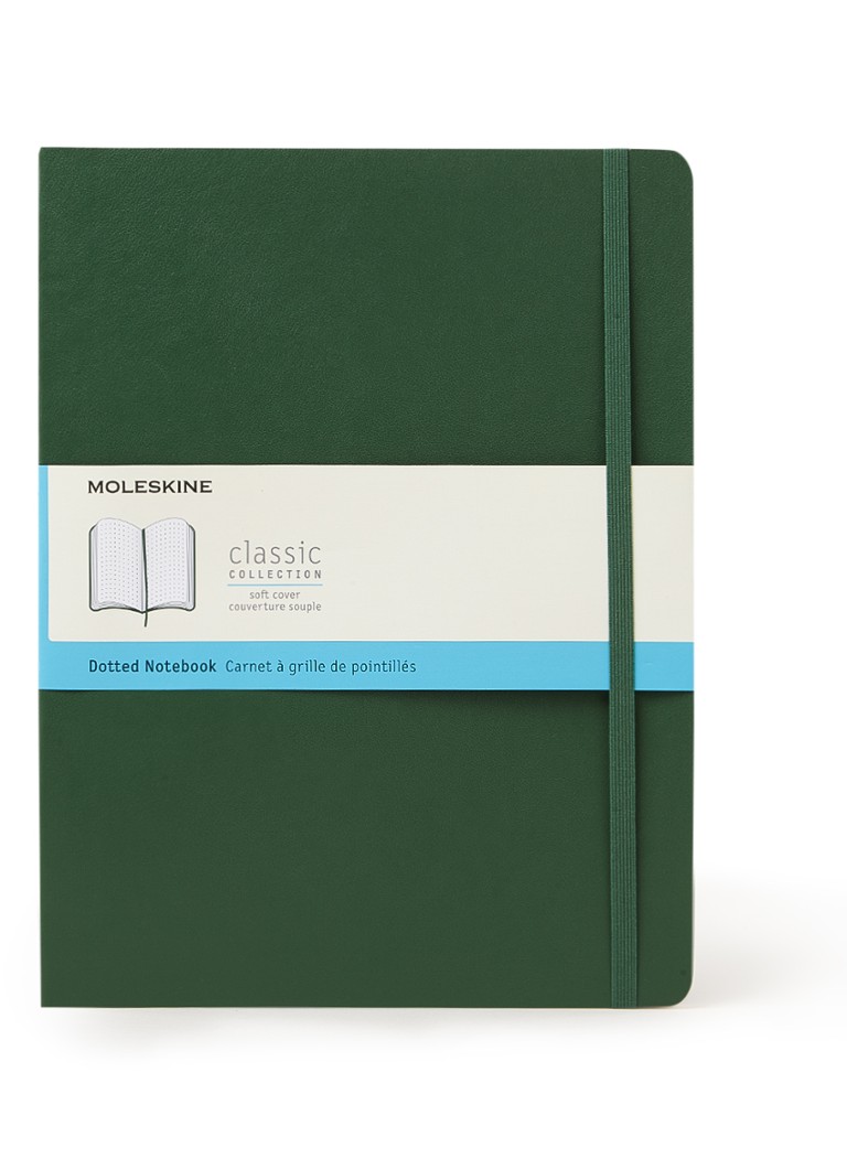Moleskine Notebook Xl Dotted Soft Cover • Groen • de Bijenkorf