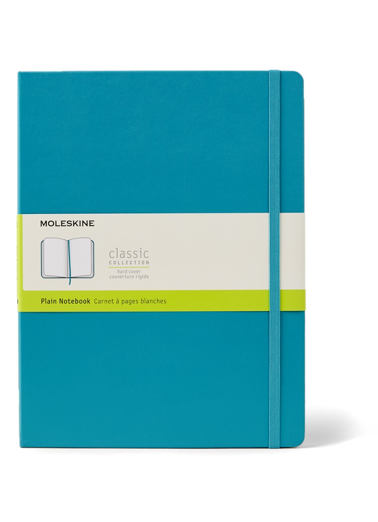 Moleskine Notebook Xl Plain Hard Cover R • Turquoise • de Bijenkorf