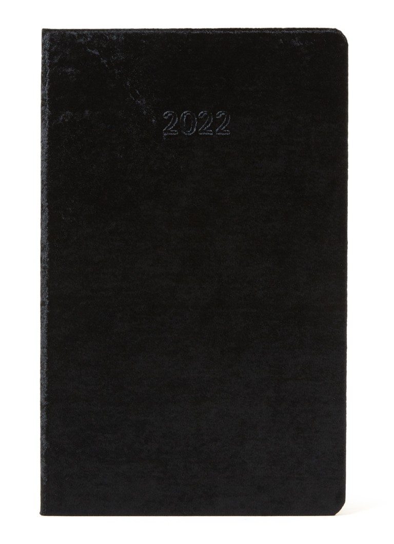 Moleskine Velvet Weekly Notebook agenda 2022 • Zwart • de Bijenkorf