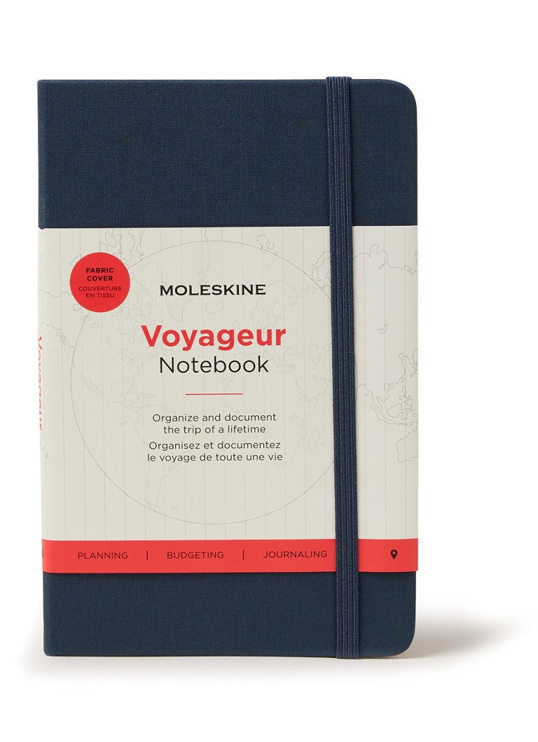 Moleskine - Voyageur gelinieerd notitieboek 12 x 18 cm - Donkerblauw