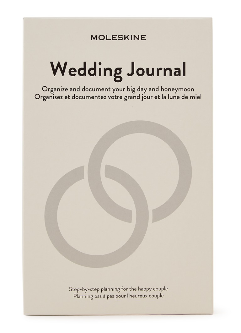 Moleskine Wedding Journal notitieboek 21 x 14 cm • Lichtgrijs • de