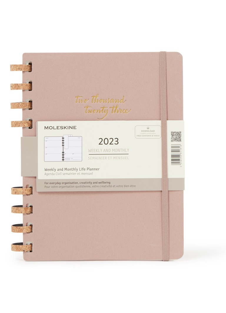 Moleskine Weekly and Monthly Life agenda 2023 • Taupe • de Bijenkorf