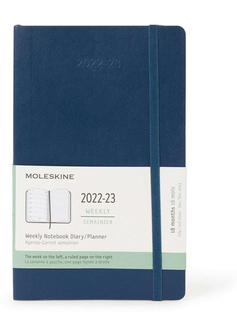 Moleskine Weekly Notebook agenda 20222023 • Indigo • de Bijenkorf