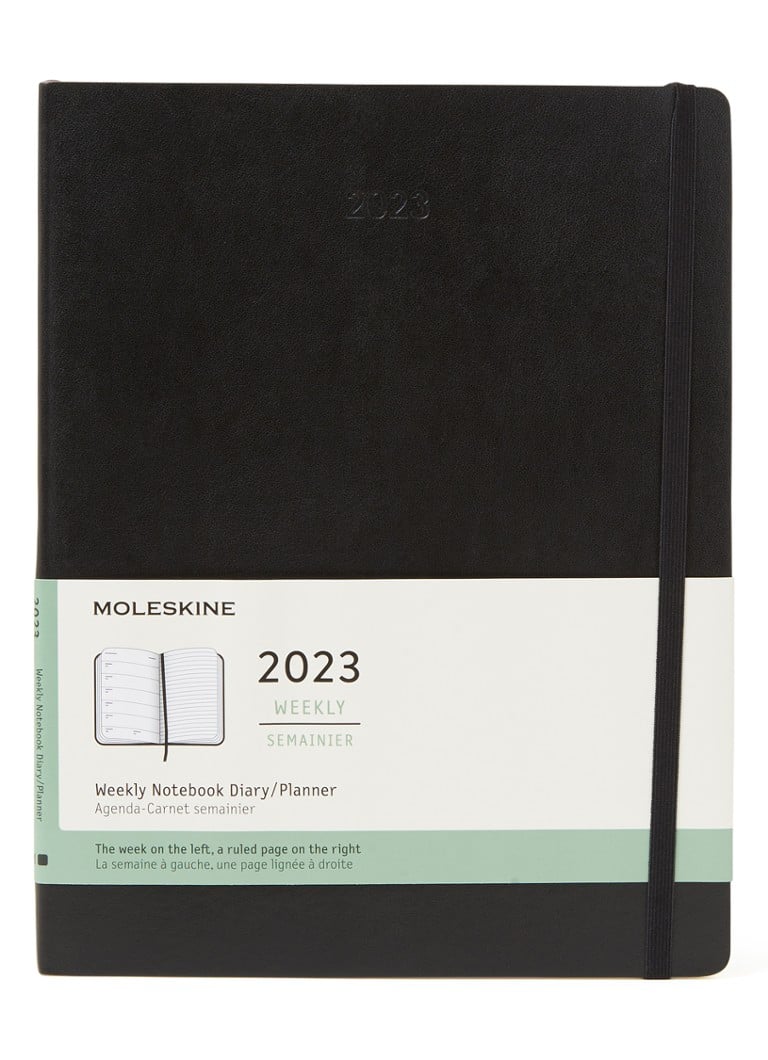 Moleskine Weekly Notebook agenda 2023 • Zwart • de Bijenkorf