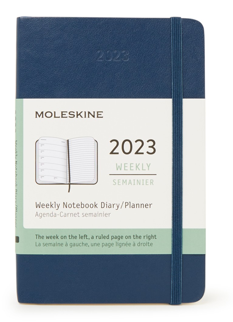 Moleskine Weekly Notebook agenda 2023 • Donkerblauw • de Bijenkorf