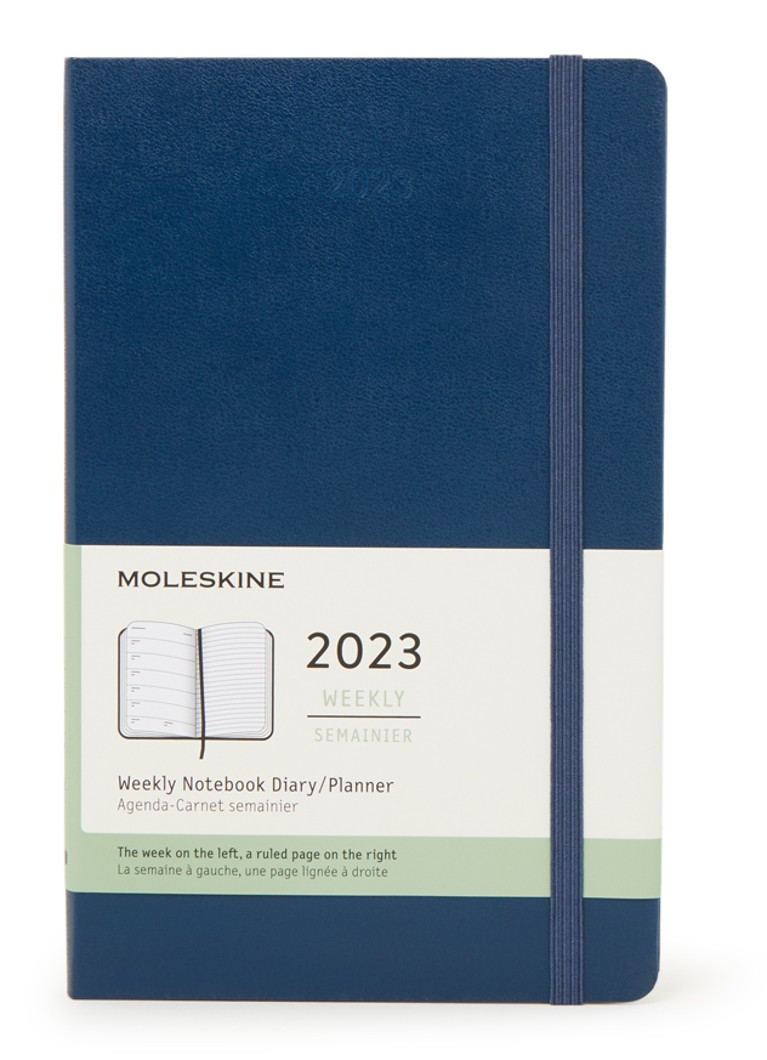 Moleskine Weekly Notebook agenda 2023 • Donkerblauw • de Bijenkorf