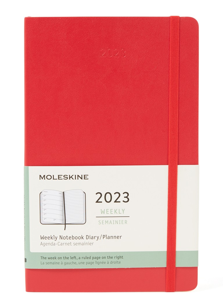 Moleskine Weekly Notebook agenda 2023 • Rood • de Bijenkorf