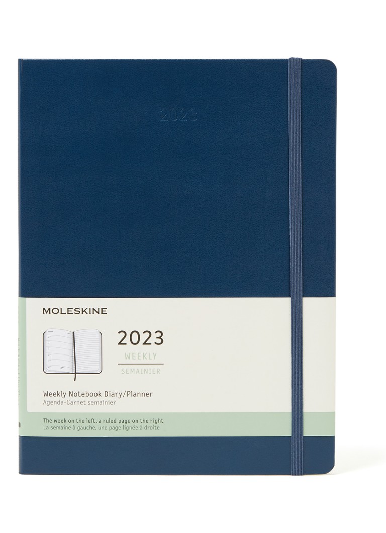 Moleskine Weekly Notebook agenda 2023 • Donkerblauw • de Bijenkorf