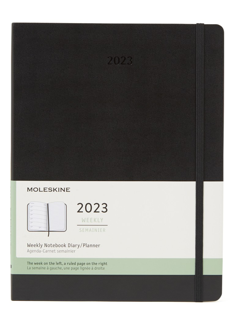 Moleskine Weekly Notebook agenda 2023 • Zwart • de Bijenkorf