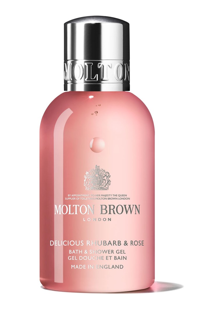 Molton Brown - Delicious Rhubarb & Rose Bath & Shower Gel - travel size bad- & douchegel - null