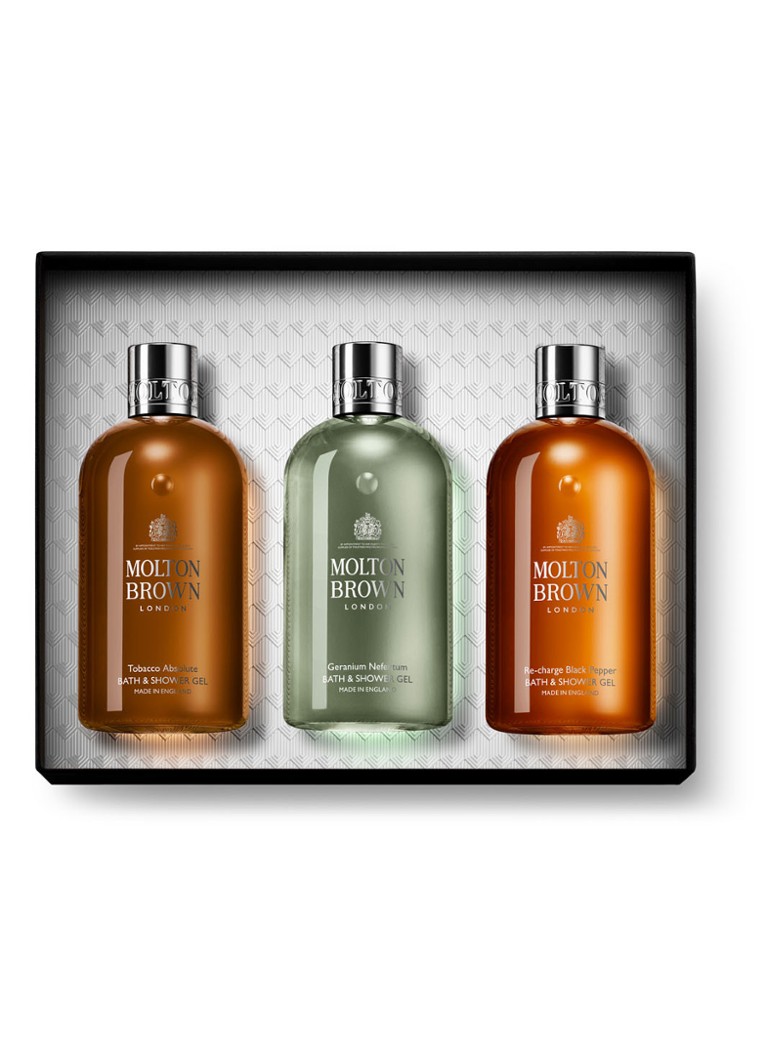 Molton Brown Men's Bath & Shower Gel Trio Gift Set Limited Edition