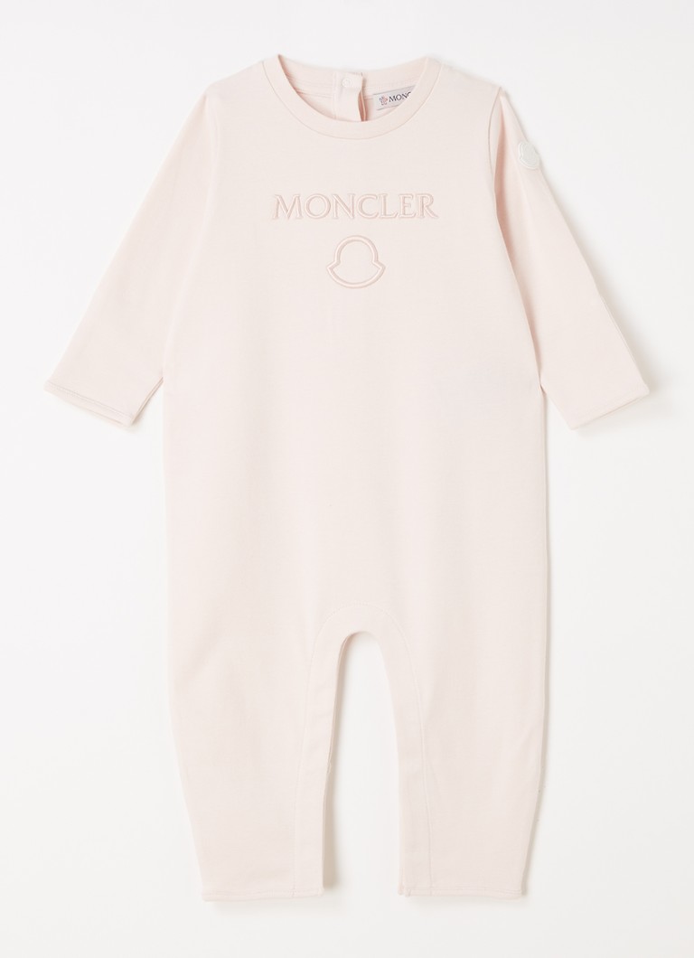 Moncler - Babypak met logoborduring - Lichtroze