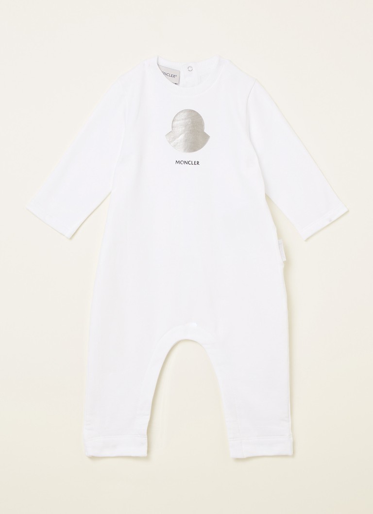 Moncler - Babypak met logoprint  - Wit